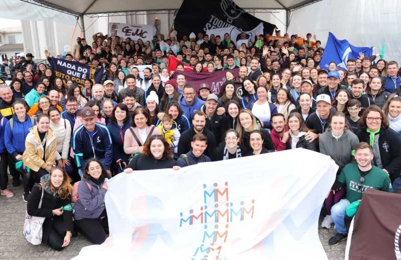 Foto de capa da notícia 12ª Romaria da Juventude marca manhã do primeiro dia da 146ª Romaria ao Santuário de Caravaggio