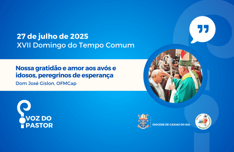 Foto de capa da notícia Nossa gratidão e amor aos avós e idosos, peregrinos de esperança