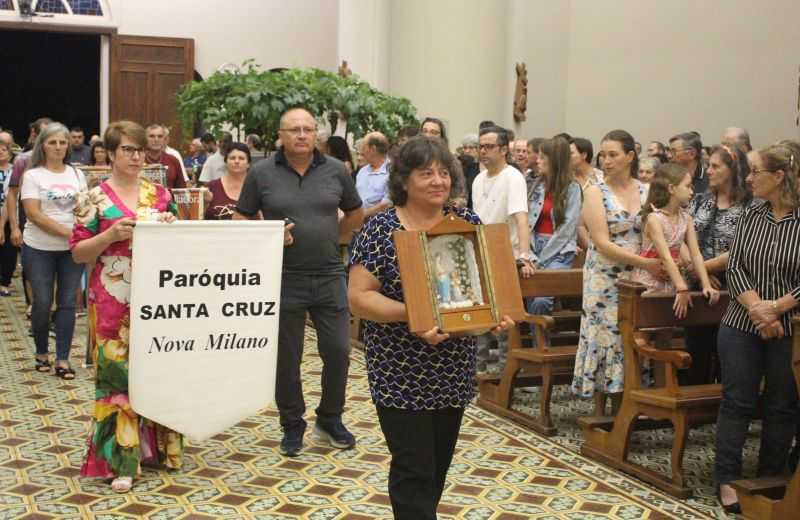 Foto de capa da notícia 123ª Romaria Votiva: quinto dia da novena com a Paróquia Santa Cruz de Nova Milano