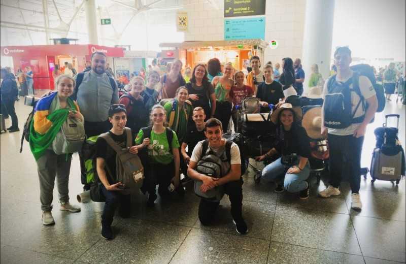 Foto de capa da notícia Jovens da Diocese de Caxias do Sul chegam à Diocese de Leiria-Fátima, em Portugal, na preparação para a JMJ