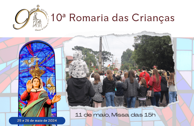 Foto de capa da notícia 10ª Romaria das Crianças acontece neste sábado na missa das 15 horas