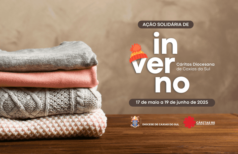 Foto de capa da notícia Cáritas da Diocese de Caxias do Sul promove ação solidária de inverno para aquecer corações