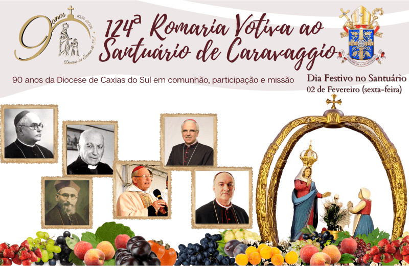 Foto de capa da notícia Coletiva de imprensa apresenta programação da 124ª Romaria Votiva de Nossa Senhora de Caravaggio