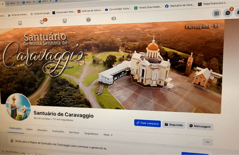 Foto de capa da notícia Santuário de Caravaggio em 2023: Uma Jornada de Fé, Natureza e Conexão Digital