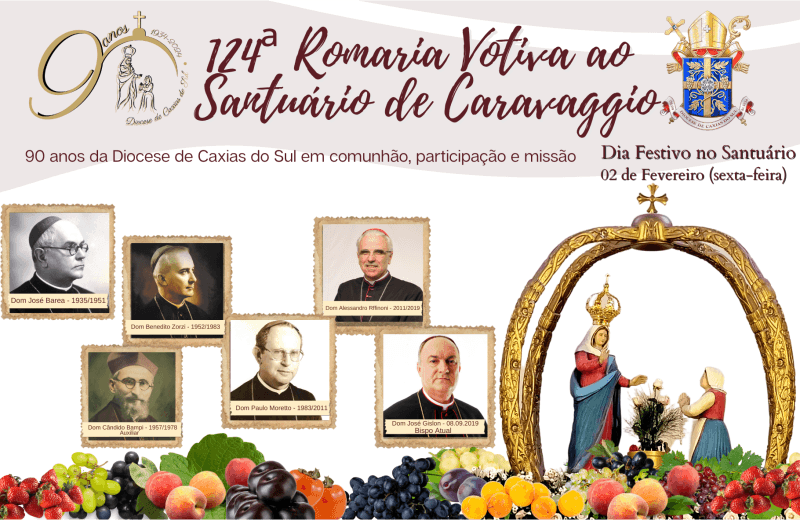Foto de capa da notícia Romaria Votiva e os 90 anos da criação da Diocese de Caxias do Sul