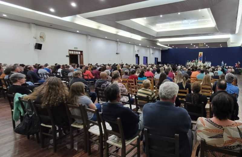 Foto de capa da notícia 124ª Romaria Votiva: quinto dia da novena com a Paróquia Santo Antônio de Forqueta